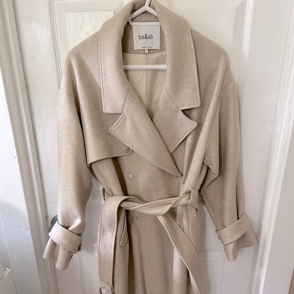 BA&SH wool trench